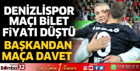 Denizlispor maçı bilet fiyatı güncellendi