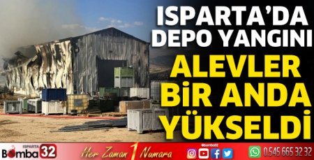 Depoda çıkan yangın söndürüldü 
