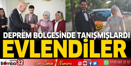 Deprem bölgesinde tanışmışlardı: Evlendiler 