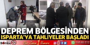 Deprem bölgesinden Isparta'ya tahliyeler başladı