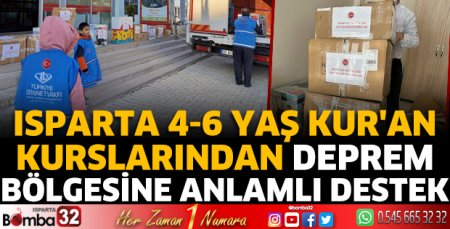 Deprem bölgesine anlamlı destek