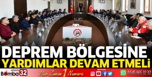 Deprem Bölgesine Yardımlar Devam Etmeli