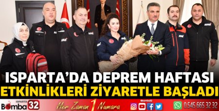 Deprem Haftası etkinlikleri ziyaretle başladı