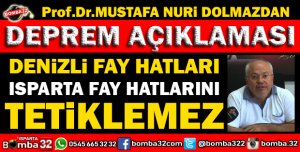 DEPREM SONRASI ISPARTA FAY HATLARI NE DURUMDA?
