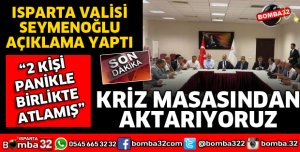 DEPREM SONRASI VALİDEN İLK AÇIKLAMA