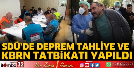 Deprem Tahliye ve KBRN Tatbikatı yapıldı