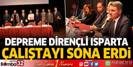 Depreme Dirençli Isparta Çalıştayı sona erdi