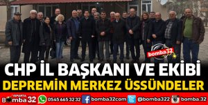 DEPREMİN MERKEZ ÜSSÜNE GİTTİLER