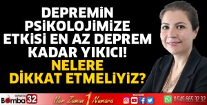 Depremin psikolojimize etkisi en az deprem kadar yıkıcı