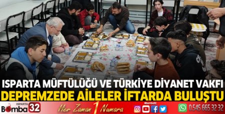 Depremzede aileler iftarda buluştu
