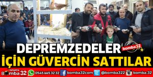 DEPREMZEDELER İÇİN GÜVERCİN SATTILAR