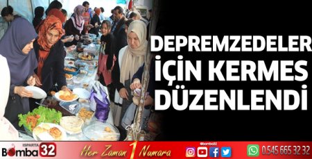 Depremzedeler için kermes 