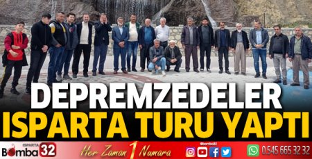 Depremzedeler Isparta turu yaptı