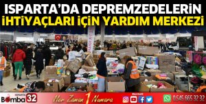 Depremzedelerin ihtiyaçları için yardım merkezi
