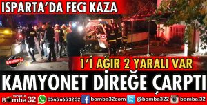 DERE MAHALLESİNDE FECİ KAZA