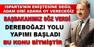 DEREBOĞAZI YOLU YAPILMAKTADIR 