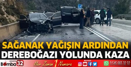 Dereboğazı yolunda kaza 