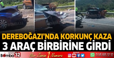 Dereboğazı yolunda korkunç kaza