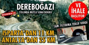 DEREBOĞAZI YOLUNDA SONA DOĞRU!