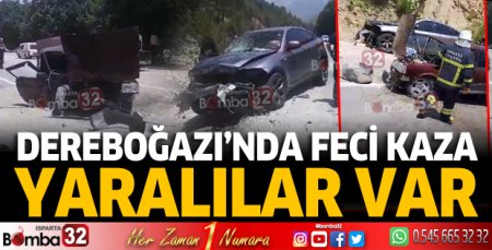Dereboğazı'nda kaza: Yaralılar var