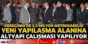 Deregümü’de altyapı çalışması