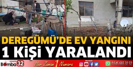 Deregümü'de ev yangını