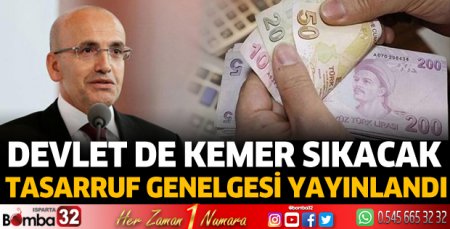 Devlet de kemer sıkma kararı aldı