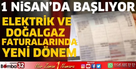 Devlet desteği faturada yazacak: 1 Nisan'da başlıyor
