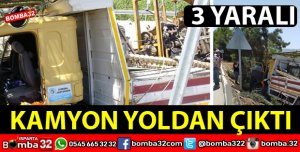 DEVRİLEN KAMYONDA CAN PAZARI