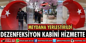 DEZENFEKSİYON KABİNİ HİZMETTE