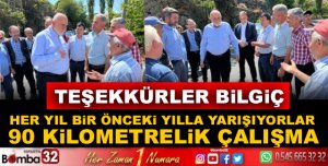 DİĞER İLLER 5-6 KİLOMETRE YAPAMAZKEN, ISPARTA 90 KİLOMETRELİK ÇALIŞMA YAPTI