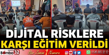 Dijital risklere karşı eğitim verildi     