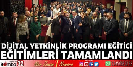 Dijital Yetkinlik Programı Eğitici Eğitimleri tamamlandı