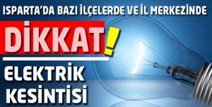 DİKKAT! ELEKTRİK KESİNTİSİ