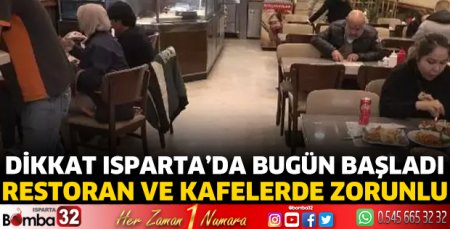 Dikkat Isparta'da bugün başladı