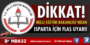 DİKKAT  MİLLİ EĞİTİM BAKANLIĞI'NDAN FLAŞ UYARI