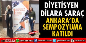 DİLARA SARAÇ ANKARA'DA SEMPOZYUMA KATILDI