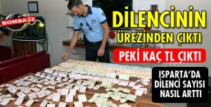 DİLENCİNİN ÜZERİNDEN ÇIKAN PARA ŞAŞIRTTI!