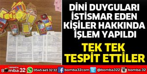 DİNİ DUYGULARI İSTİSMAR EDEN KİŞİLER HAKKINDA İŞLEM