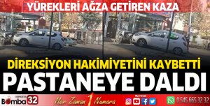 Direksiyon hakimiyetini kaybetti, pastaneye daldı