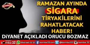 DİYANET FETVA ÇIKARDI SİGARA TİRYAKİLERİNE MÜJDE!