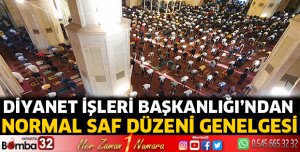 Diyanet'ten normal saf düzeni genelgesi