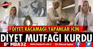 DİYET KAÇAMAĞI YAPANLAR İÇİN  DİYET MUTFAĞI KURDU