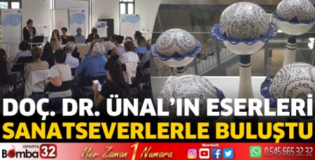 Doç. Dr. Ünal’ın eserleri  sanatseverlerle buluştu