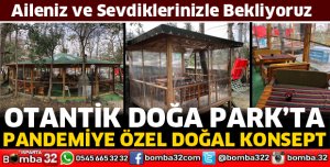 Doğa içinde pandemiye özel konsept 