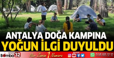 Doğa kampına yoğun ilgi