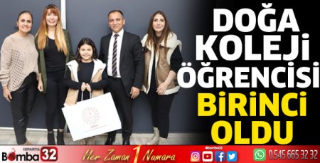 Doğa Koleji öğrencisi birinci oldu