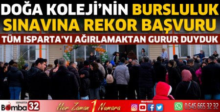 Doğa Koleji'nin Bursluluk Sınavına rekor başvuru