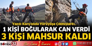 Doğa yürüyüşü yapan 4 kişiden 1'i hayatını kaybetti