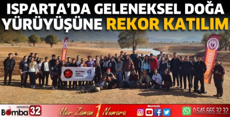 Doğa yürüyüşüne rekor katılım